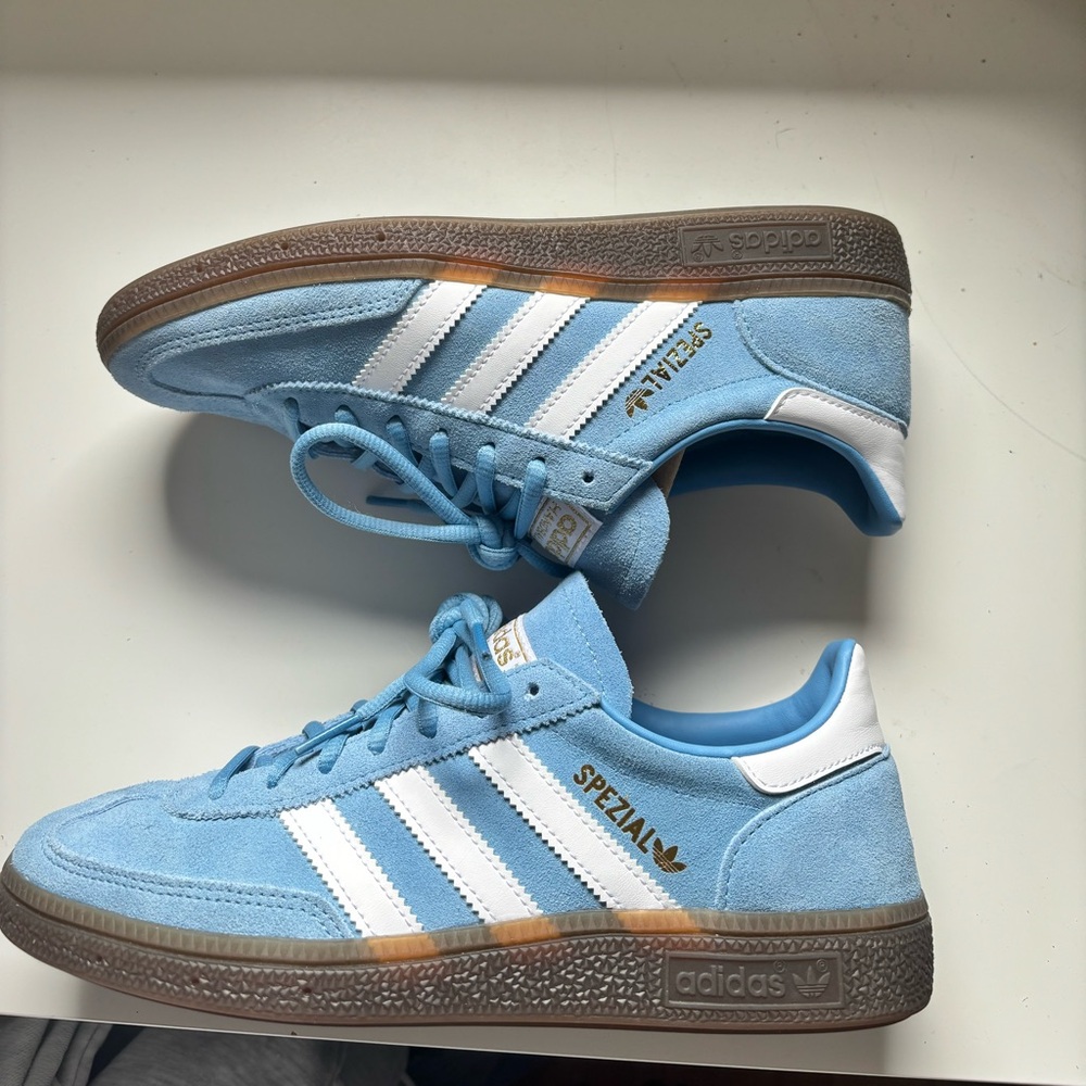 adidas Spezial Light Blue White Suede Sneakers - Picture 4 of 6